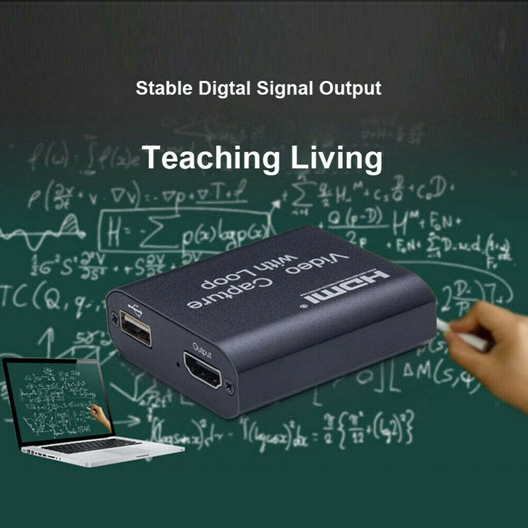 USB 2.0 auf HDMI 4K HD Video-Capture mit Loop-Ausgang