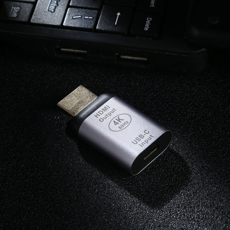 Type-C / USB-C Buchse zu HDMI Stecker Aluminiumlegierung Adapter, Type-C Buchse zu HDMI Stecker