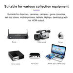 Z35 HDMI-Buchse + Mikrofon zu HDMI-Buchse + Audio + USB HD Video & Audio Capture Card mit Loop, Z35