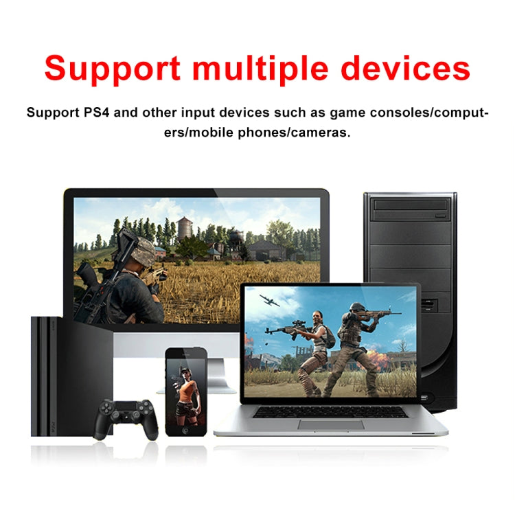 Z35 HDMI-Buchse + Mikrofon zu HDMI-Buchse + Audio + USB HD Video & Audio Capture Card mit Loop, Z35