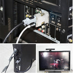 HDMI Buchse zu VGA Stecker Konverter mit Audioausgang Adapter für Projektor, Monitor, Fernseher, HDMI zu VGA+Audio
