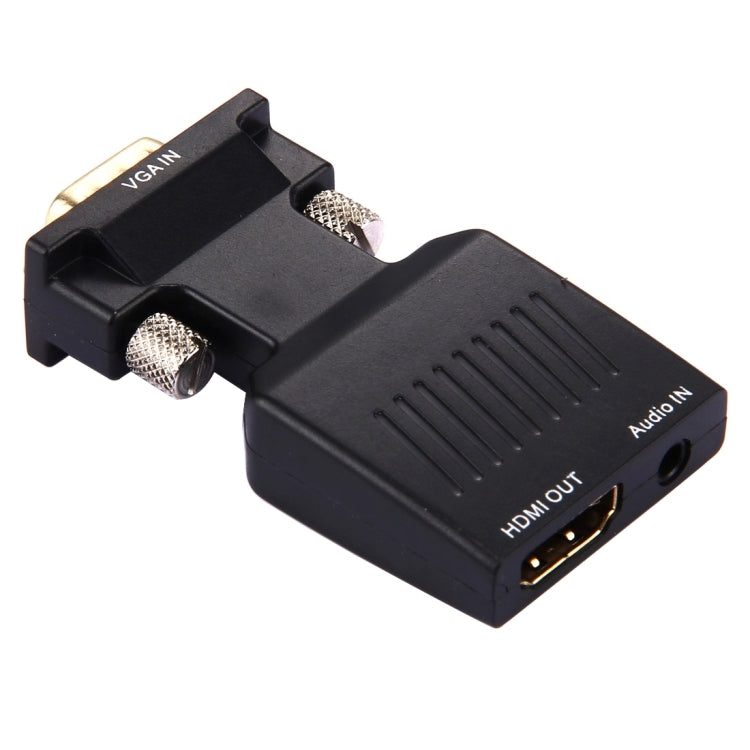 HD 1080P VGA zu HDMI + Audio Video Ausgang Konverter Adapter für HDTV Monitor Projektor, VGA zu HDMI+Audio
