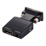HD 1080P VGA zu HDMI + Audio Video Ausgang Konverter Adapter für HDTV Monitor Projektor, VGA zu HDMI+Audio