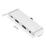 HW-TC29 4-in-1 Typ-C / USB-C Multifunktionaler Erweiterungs-HUB Adapter iPad Pro Hub