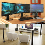 50 cm HDMI Buchse + HDMI Stecker zu USB 2.0 Stecker Adapterkabel, HDMI Buchse + Stecker