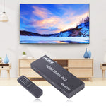HDMI 4x2 Matrix Umschalter / Splitter mit Fernbedienung, unterstützt ARC / MHL / 4Kx2K / 3D, 4 HDMI Eingänge, 2 HDMI Ausgänge, unterstützt ARC / MHL / 4Kx2K / 3D