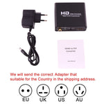 NEWKENG X5 HDMI zu DVI mit Audio 3,5mm Koaxial Ausgang Video Konverter, EU-Stecker, X5 HDMI zu DVI mit Audio