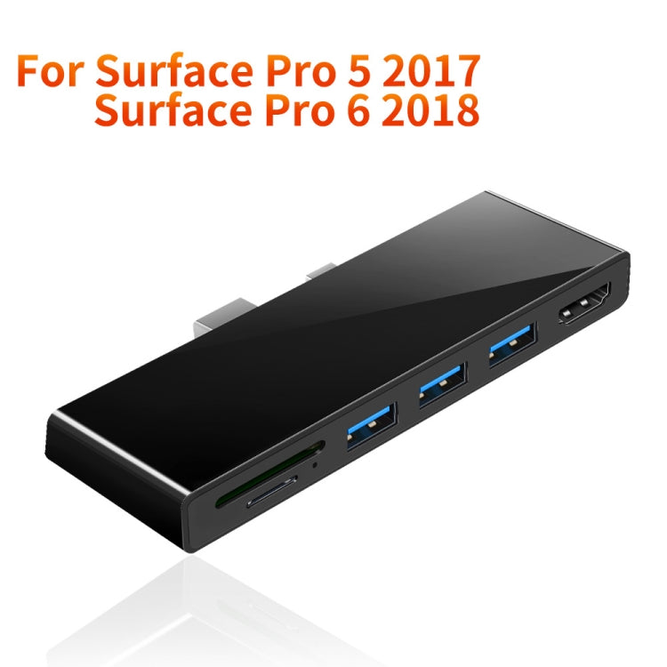 ROCKETEK SK-S5H 3 x USB 3.0 + HDMI + SD / TF Kartenleser HUB 4K HDMI Adapter, SK-S5H