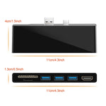 ROCKETEK SK-S5H 3 x USB 3.0 + HDMI + SD / TF Kartenleser HUB 4K HDMI Adapter, SK-S5H