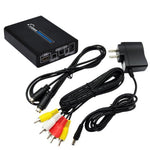 HDMI zu Composite / AV S-Video Konverter RCA CVBS/L/R Video Konverter Adapter, EU-Stecker, HDMI zu AV + S-Video