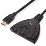 3 in 1 HDMI Eingang 4K x 2K HDTV Pigtail Umschalter Adapter HDMI Splitter, 1 zu 3