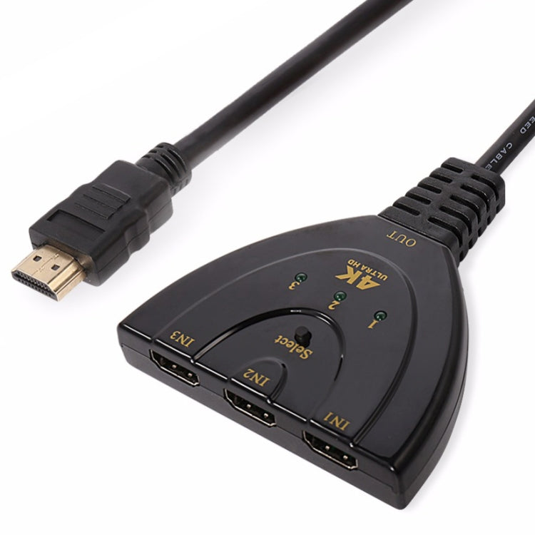 3 in 1 HDMI Eingang 4K x 2K HDTV Pigtail Umschalter Adapter HDMI Splitter, 1 zu 3