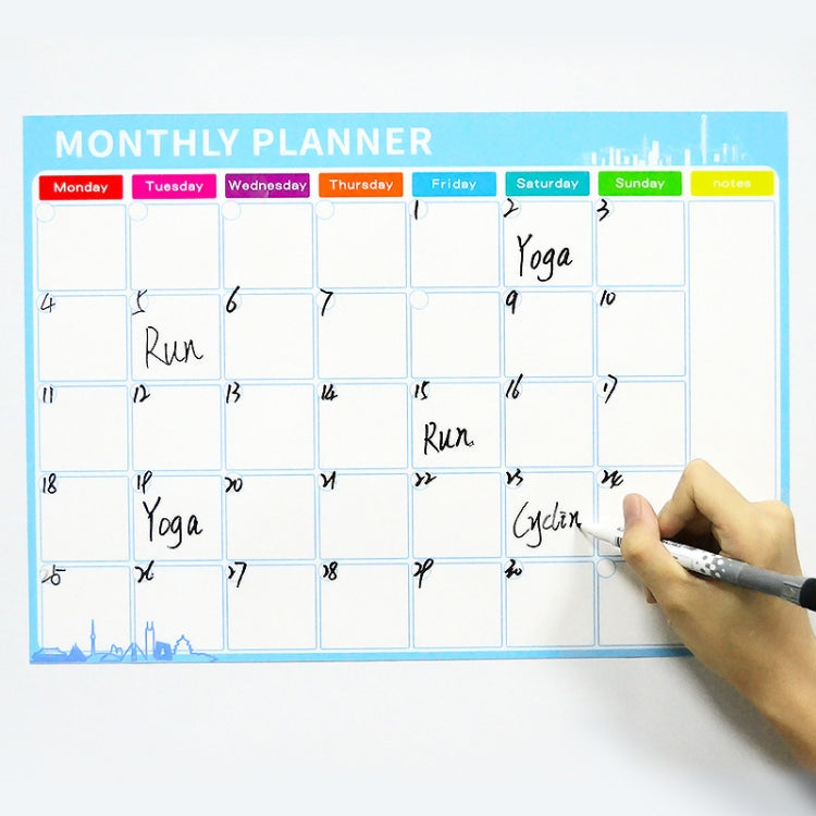 Magnetischer Wochenplan Kühlschrankmagnet PET Magnetische weiche Whiteboard, Größe: 29,7 cm x 42 cm, Wochenplan