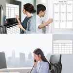 Magnetischer Wochenplan Kühlschrankmagnet PET Magnetische weiche Whiteboard, Größe: 29,7 cm x 42 cm, Wochenplan