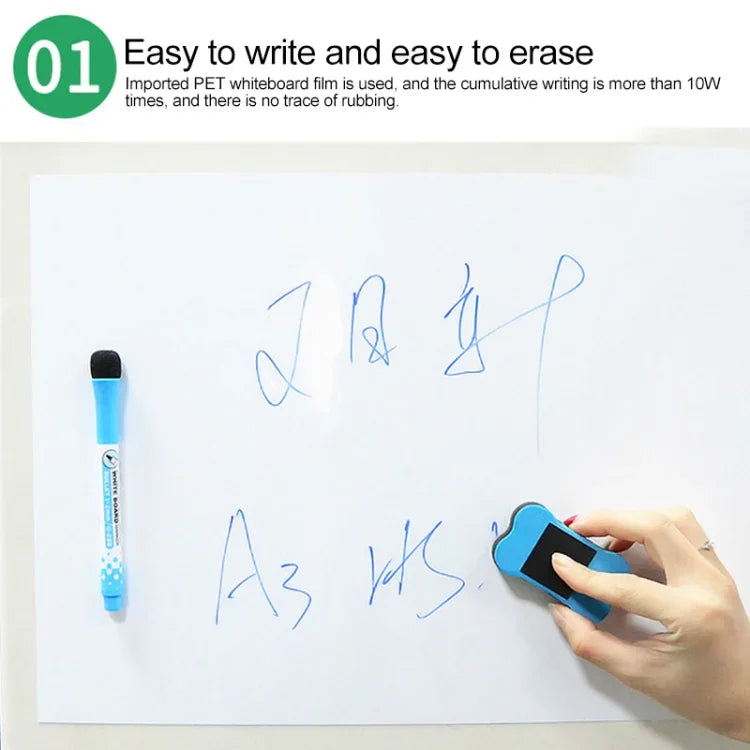 A3 PET magnetische weiche Whiteboard-Nachrichtentafel Kühlschrankmagnet, Größe: 29,7 cm x 42 cm, A3
