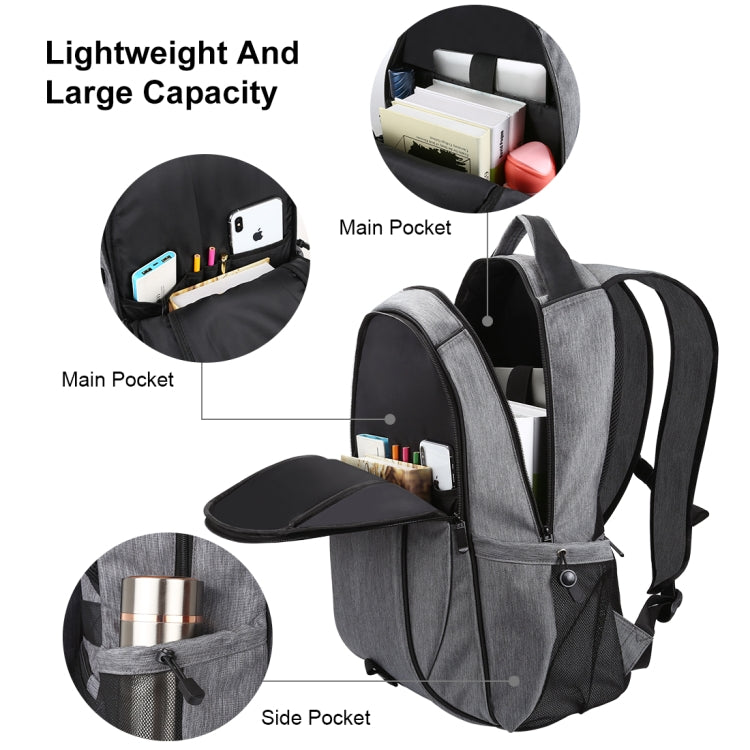 HAWEEL 14W faltbarer abnehmbarer Solarstrom Outdoor tragbarer Canvas Doppel-Schulter Laptop-Rucksack, USB Ausgang: 5V 2.1A Max