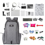 HAWEEL 14W faltbarer abnehmbarer Solarstrom Outdoor tragbarer Canvas Doppel-Schulter Laptop-Rucksack, USB Ausgang: 5V 2.1A Max