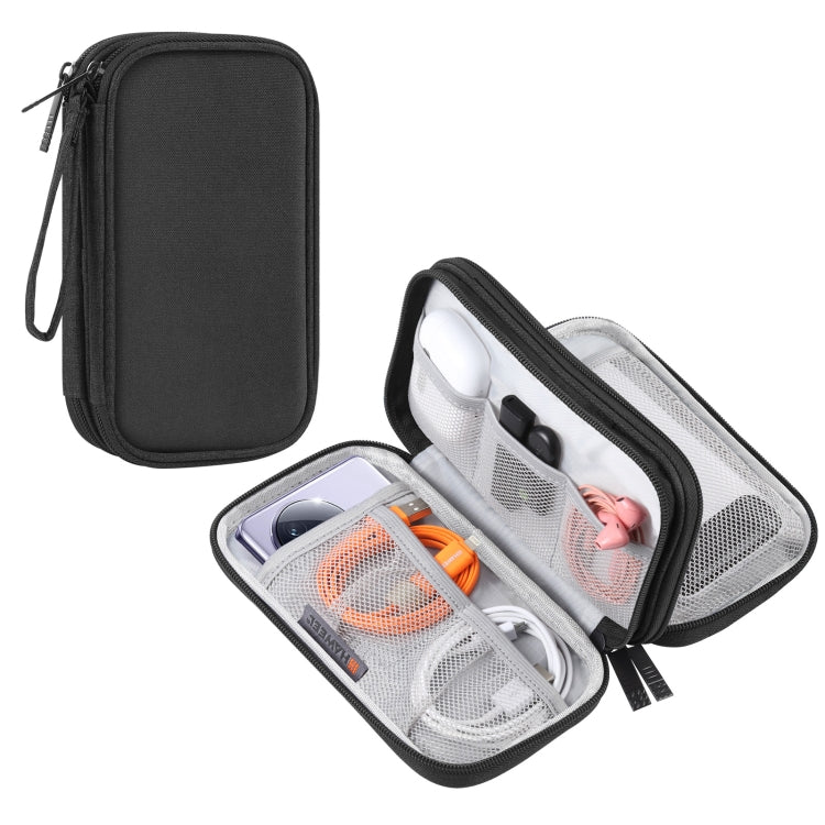 HAWEEL Elektronischer Organizer mit doppeltem Lagen Staubbeutel für Kabel, Ladegerät, Powerbank, Telefone, Kopfhörer, Organizer mit doppeltem Lagen