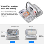 HAWEEL Elektronischer Organizer mit doppeltem Lagen Staubbeutel für Kabel, Ladegerät, Powerbank, Telefone, Kopfhörer, Organizer mit doppeltem Lagen
