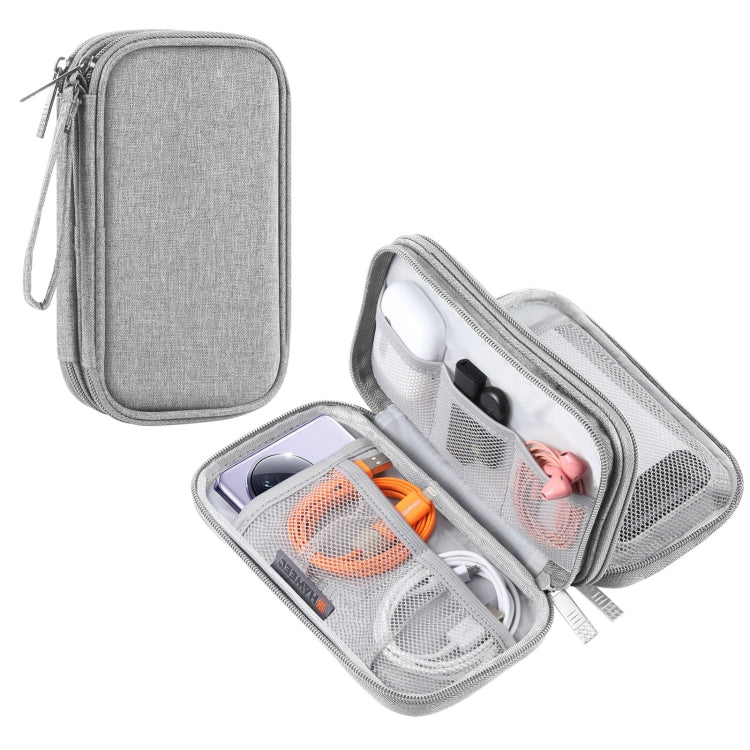 HAWEEL Elektronischer Organizer mit doppeltem Lagen Staubbeutel für Kabel, Ladegerät, Powerbank, Telefone, Kopfhörer, Organizer mit doppeltem Lagen
