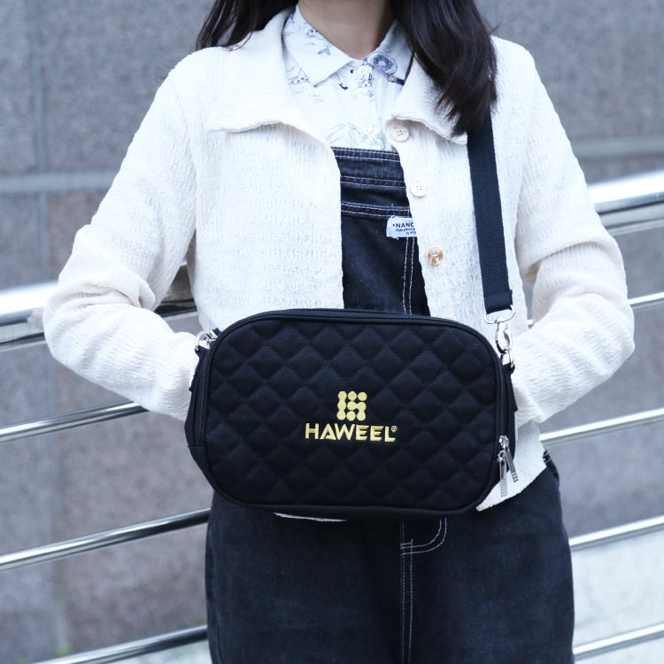 HAWEEL Messenger Schultertasche klein Digital Tablet Handy Wärmetasche mit Handwärmer