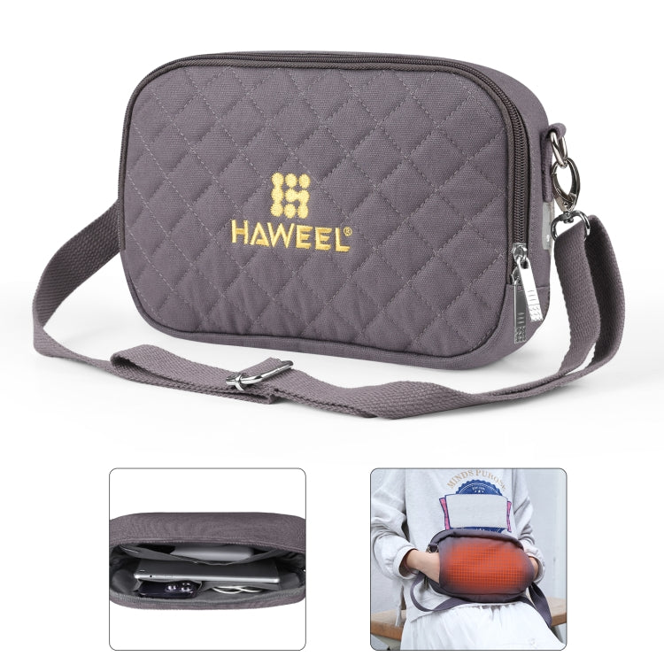 HAWEEL Messenger Schultertasche klein Digital Tablet Handy Wärmetasche mit Handwärmer