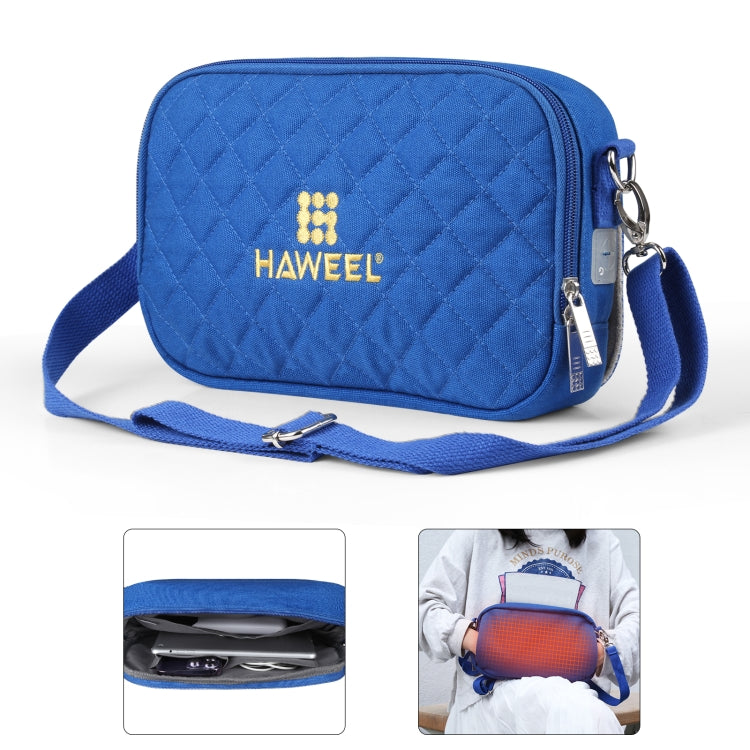 HAWEEL Messenger Schultertasche klein Digital Tablet Handy Wärmetasche mit Handwärmer