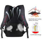HAWEEL faltbarer abnehmbarer Outdoor tragbarer Doppel-Schulter Laptop-Rucksack