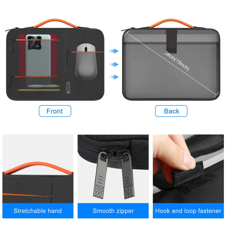HAWEEL 13,0 Zoll Hülle mit Reißverschluss Aktentasche Laptop-Tasche für Macbook, Samsung, Lenovo Thinkpad, Sony, DELL Alienware, CHUWI, ASUS, HP, 13 bis 13,5 Zoll Laptops, 13,0-13,5 Zoll