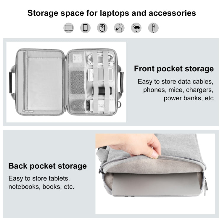 HAWEEL 15,0 bis 16,0 Zoll Aktentasche Umhängetasche Laptop-Tasche für Macbook, Lenovo Thinkpad, ASUS, HP, 15,0 bis 16,0 Zoll