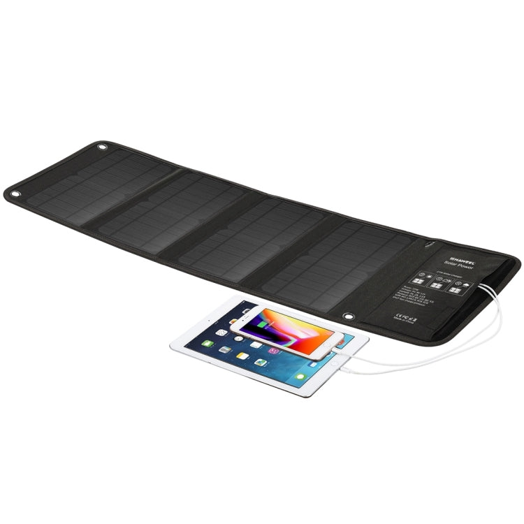 HAWEEL 28W faltbares Solarpanel-Ladegerät mit 5V 3A Max Dual-USB-Anschlüssen, 28W Panel(B)