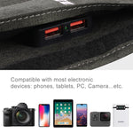 HAWEEL 28W faltbares Solarpanel-Ladegerät mit 5V 3A Max Dual-USB-Anschlüssen, 28W Panel(B)