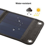 HAWEEL 14W 5V 2.4A Tragbares, faltbares Solarladegerät, aufladbare Outdoor-Reisetasche mit 4 Solarmodulen & USB-Anschluss, Größe: S, 14W