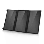 HAWEEL 18W 3-Panels faltbares Solarpanel-Ladegerät mit 5V / 3,1A maximal, Dual-USB-Anschlüssen, unterstützt QC3.0 und AFC, 18W 3 Panels