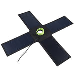 HAWEEL 28W faltbares Solar-Ladegerät für Regenschirm-Top mit 5V 3A maximal, Dual-USB-Anschlüssen, unterstützt QC3.0 / FCP / SCP / AFC / SFCP Protokoll
