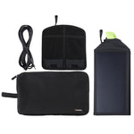 HAWEEL 28W faltbares Solar-Ladegerät für Regenschirm-Top mit 5V 3A maximal, Dual-USB-Anschlüssen, unterstützt QC3.0 / FCP / SCP / AFC / SFCP Protokoll