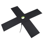 HAWEEL 28W faltbares Solar-Ladegerät für Regenschirm-Top mit 5V 3A maximal, Dual-USB-Anschlüssen, unterstützt QC3.0 / FCP / SCP / AFC / SFCP Protokoll