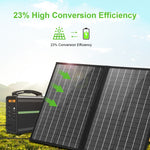 HAWEEL 50W faltbares Solarpanel-Ladegerät Reisetasche, 50W