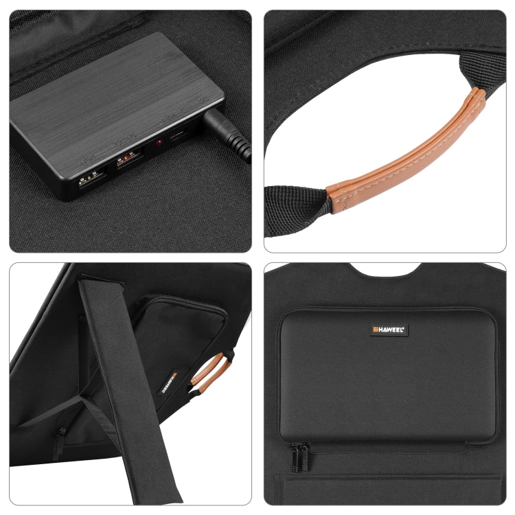 HAWEEL 100W faltbares Solarpanel-Ladegerät Reisetasche, 100W