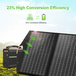HAWEEL 100W faltbares Solarpanel-Ladegerät Reisetasche, 100W