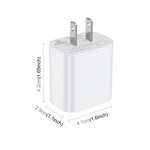 HAWEEL 20W Dual-Port Schnellladeadapter, US-Stecker, Dual-Port Ladegerät US-Stecker