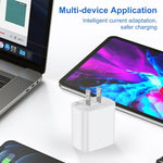 HAWEEL 20W Dual-Port Schnellladeadapter, US-Stecker, Dual-Port Ladegerät US-Stecker