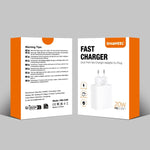 HAWEEL 20W Dual-Port-Schnellladegerät-Adapter, EU-Stecker, Dual-Port-Ladegerät EU-Stecker
