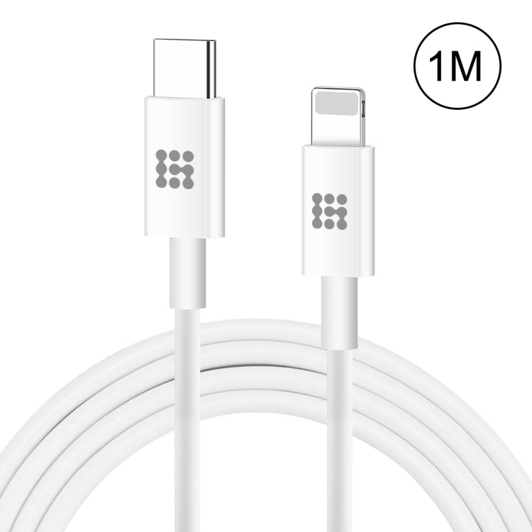 HAWEEL 25W 3A USB-C / Typ-C zu 8 Pin PD Schnellladekabel für iPhone, iPad, Kabellänge: 1m, Typ-C zu 8 Pin 1m
