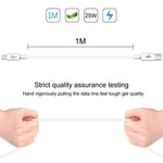 HAWEEL 25W 3A USB-C / Typ-C zu 8 Pin PD Schnellladekabel für iPhone, iPad, Kabellänge: 1m, Typ-C zu 8 Pin 1m