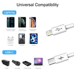 HAWEEL 25W 3A USB-C / Typ-C zu 8 Pin PD Schnellladekabel für iPhone, iPad, Kabellänge: 1m, Typ-C zu 8 Pin 1m