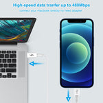 HAWEEL 25W 3A USB-C / Typ-C zu 8 Pin PD Schnellladekabel für iPhone, iPad, Kabellänge: 1m, Typ-C zu 8 Pin 1m