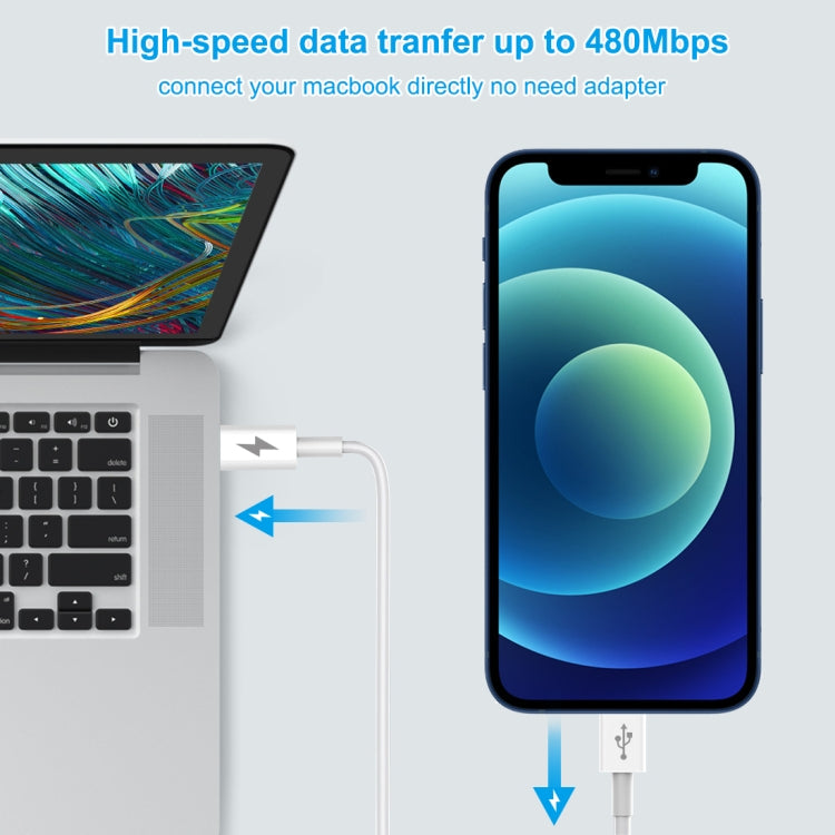 HAWEEL 25W 3A USB-C / Typ-C zu 8 Pin PD Schnellladekabel für iPhone, iPad, Kabellänge: 1m, Typ-C zu 8 Pin 1m