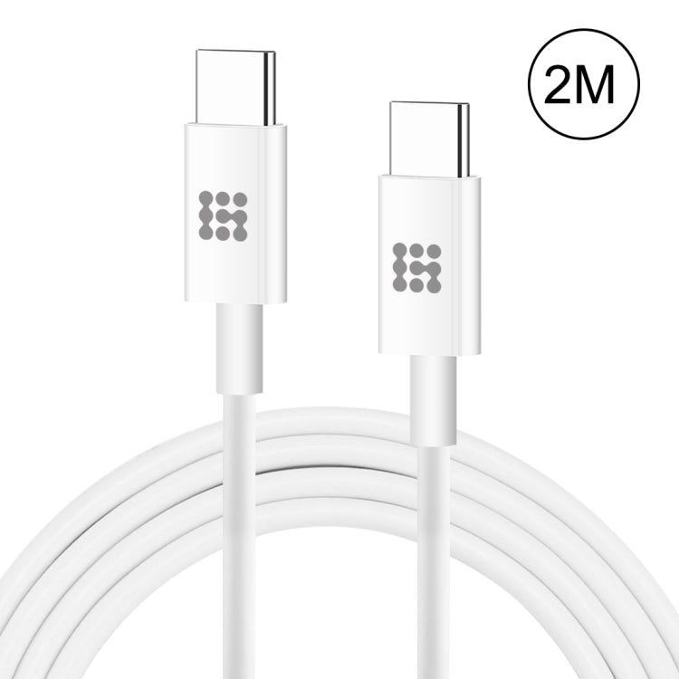 HAWEEL 25W 3A Typ-C / USB-C auf Typ-C / USB-C PD Schnelllade-Datenkabel, Länge: 2m, Typ-C auf Typ-C 2m
