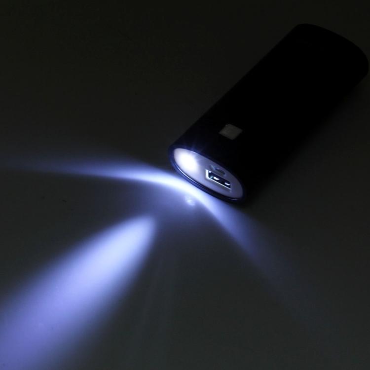 HAWEEL DIY 2x 18650 Akku (nicht enthalten) 5600mAh Powerbank-Gehäuse mit USB-Ausgang & Anzeige, DIY 2 Akkus (Schwarz), DIY 2 Akkus (Weiß)